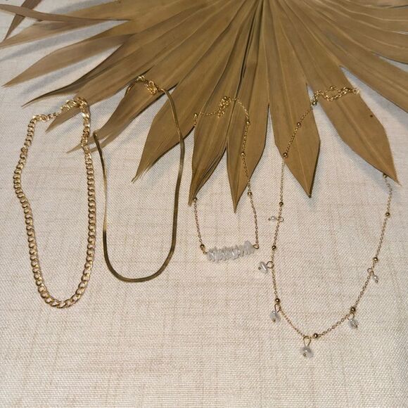 Boho pearl necklace M534 - Picture 3 of 4